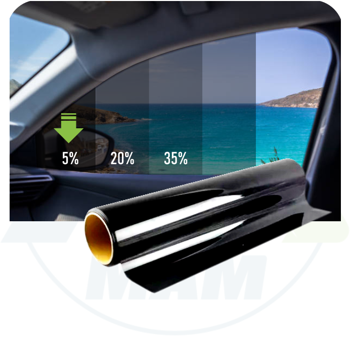 ROLLO POLARIZADO CARBON 5% ULTRA DARK BLACK - Phaton Shield Carbon