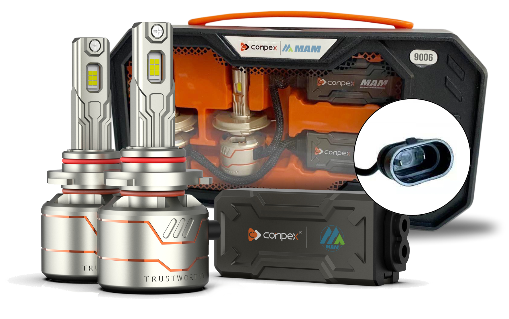 Bombillos LED X8 para Farolas | Luz Blanca, Enfriamiento Avanzado, 12V-60V Farolas LED Automotrices X8 | Bombillos 6000K, Canbus, Fácil Instalación