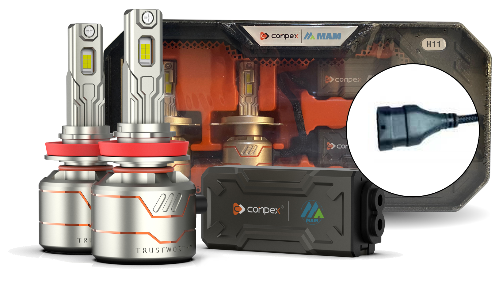 Bombillos LED X8 para Farolas | Luz Blanca, Enfriamiento Avanzado, 12V-60V Farolas LED Automotrices X8 | Bombillos 6000K, Canbus, Fácil Instalación