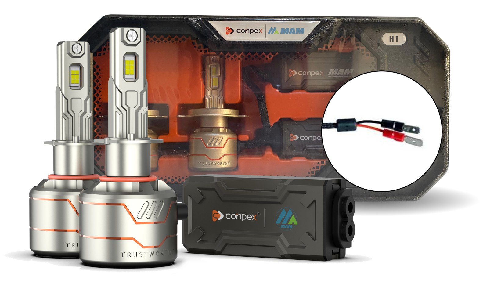 Bombillos LED X8 para Farolas | Luz Blanca, Enfriamiento Avanzado, 12V-60V Farolas LED Automotrices X8 | Bombillos 6000K, Canbus, Fácil Instalación