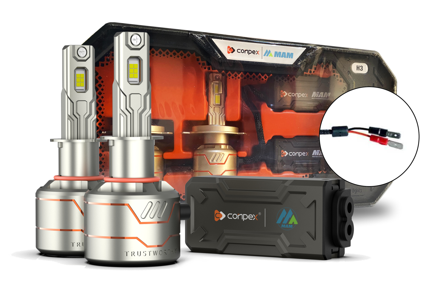 Bombillos LED X8 para Farolas | Luz Blanca, Enfriamiento Avanzado, 12V-60V Farolas LED Automotrices X8 | Bombillos 6000K, Canbus, Fácil Instalación