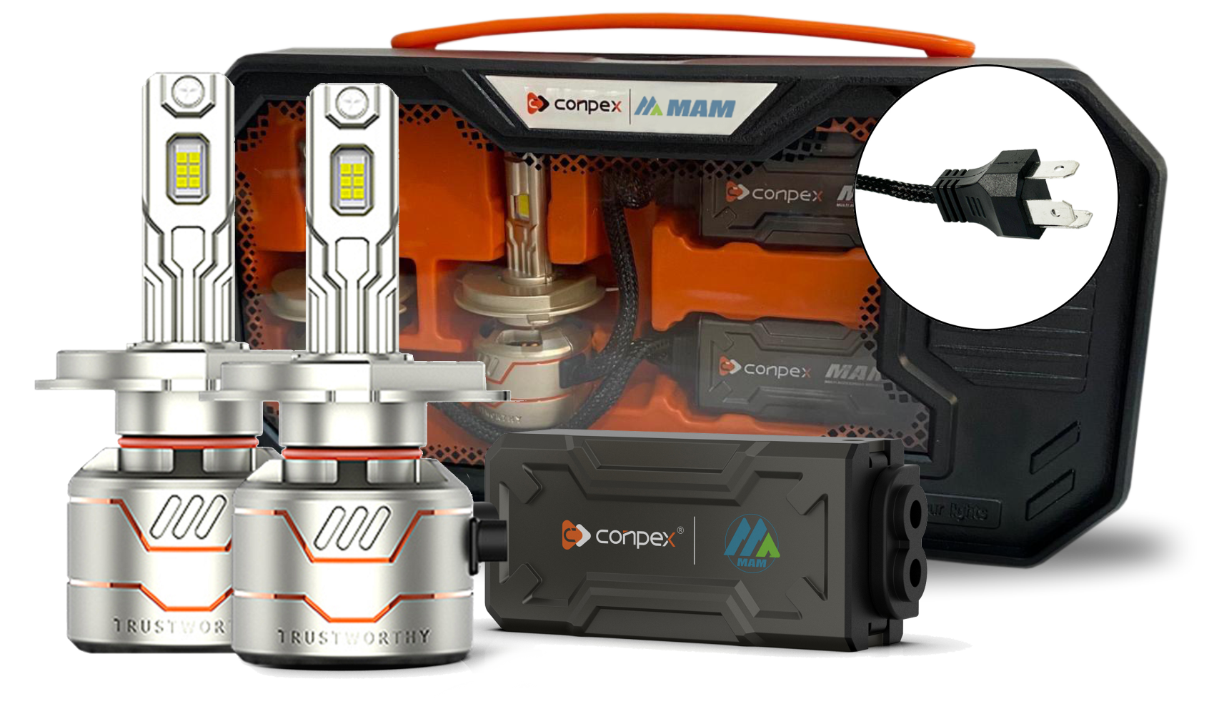 Bombillos LED X8 para Farolas | Luz Blanca, Enfriamiento Avanzado, 12V-60V Farolas LED Automotrices X8 | Bombillos 6000K, Canbus, Fácil Instalación