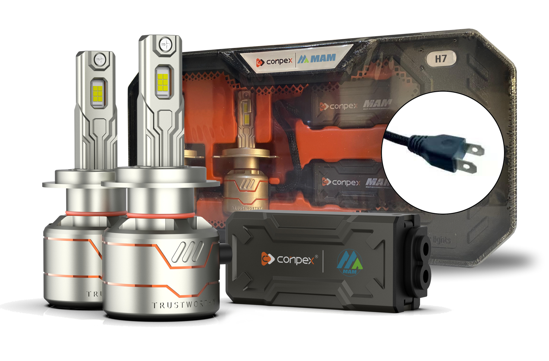 Bombillos LED X8 para Farolas | Luz Blanca, Enfriamiento Avanzado, 12V-60V Farolas LED Automotrices X8 | Bombillos 6000K, Canbus, Fácil Instalación