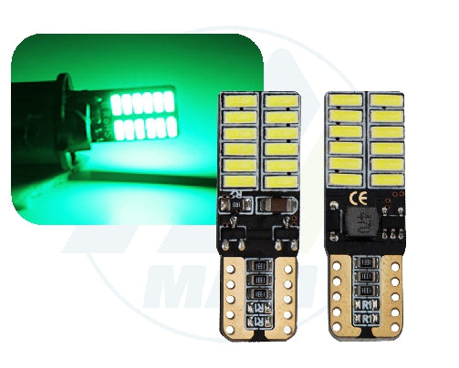 BOMBILLO MULTIVOLTAJE T10 (COLORES)